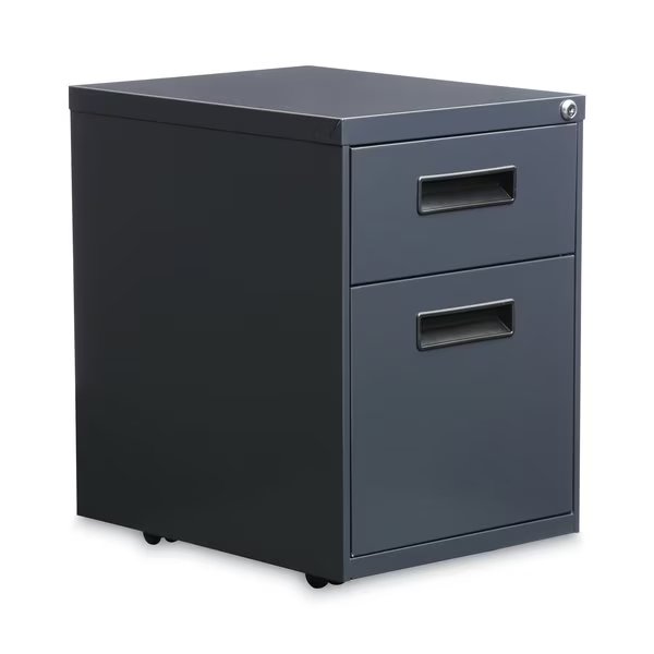 14.96 in W 2 Drawer File Cabinets, Charcoal, ALERA, Mfr# ALEPABFCH